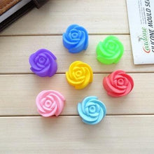 Load image into Gallery viewer, 10pcs Rose Mold  Food Grade Silicone Mini Cupcake Cake Tool Muffin Cookie Baking Molds Chocolate Soap Pastry Decorating Set Reusable And Non-stick Mini Size Silicone Baking Cups Muffin Cups Mini Cupcake Liners Mini Chocolate Holders
