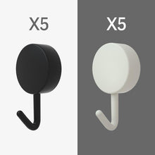 Load image into Gallery viewer, 10PCS Self Adhesive Wall Hook Strong Without Drilling Coat Bag Bathroom Door Kitchen Towel Hanger Hooks Home Storage Accessories Decorative Hooks Entrance Organizers with Self-Adhesive Hooks for Hanging Keys Towels
