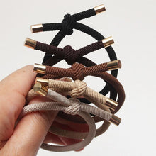 Load image into Gallery viewer, 10PCS Women Elastic Hair Rubber Bands High Quality Girls Hair Bands Hair Scrunchies Gold Plated  Hair Accessories Hair Gum Tie Gorgeous Hair Accessories For Women
