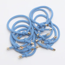 Load image into Gallery viewer, 10PCS Women Elastic Hair Rubber Bands High Quality Girls Hair Bands Hair Scrunchies Gold Plated  Hair Accessories Hair Gum Tie Gorgeous Hair Accessories For Women
