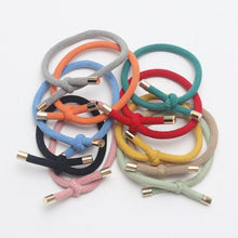 Load image into Gallery viewer, 10PCS Women Elastic Hair Rubber Bands High Quality Girls Hair Bands Hair Scrunchies Gold Plated  Hair Accessories Hair Gum Tie Gorgeous Hair Accessories For Women
