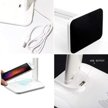 Load image into Gallery viewer, 10W LED Desk Lamp with phone Wireless Charger, USB Charging Port, Dimmable Eye-Caring Office Lamp for Work,  Folding Design Decorative Table Lamp Cute Study Lamps for Bedroom Décor
