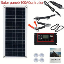将图片加载到图库查看器，10W Solar Panel 18V Solar Cell 60A&amp;100A Controller Solar Panels
