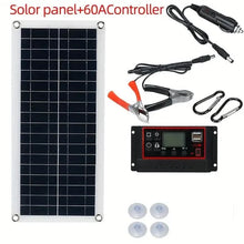 将图片加载到图库查看器，10W Solar Panel 18V Solar Cell 60A&amp;100A Controller Solar Panels
