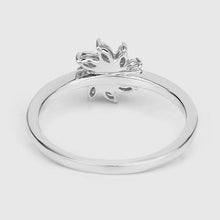 Load image into Gallery viewer, 0.18 Carat Genuine White Diamond 14K White Gold Ring (E-F-G Color, SI Clarity)
