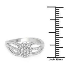 Load image into Gallery viewer, 0.25 Carat Genuine White Diamond 14K White Gold Ring (E-F Color, SI Clarity)
