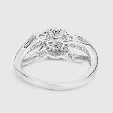 Load image into Gallery viewer, 0.25 Carat Genuine White Diamond 14K White Gold Ring (E-F Color, SI Clarity)

