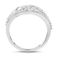Load image into Gallery viewer, 0.72 Carat Genuine White Diamond 14K White Gold Ring (E-F-G Color, VS-SI Clarity)
