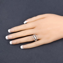 Load image into Gallery viewer, 0.72 Carat Genuine White Diamond 14K White Gold Ring (E-F-G Color, VS-SI Clarity)
