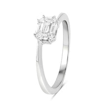 Load image into Gallery viewer, 0.33 Carat Genuine White Diamond 18K White Gold Ring (F-G Color, VVS-VS Clarity)
