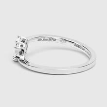 Load image into Gallery viewer, 0.33 Carat Genuine White Diamond 18K White Gold Ring (F-G Color, VVS-VS Clarity)
