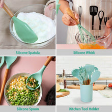 Load image into Gallery viewer, 11-Piece: Silicone Cooking Utensil Set
