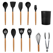 Load image into Gallery viewer, 11-Piece: Silicone Cooking Utensil Set
