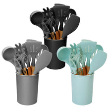 Load image into Gallery viewer, 11-Piece: Silicone Cooking Utensil Set
