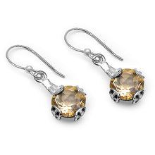 Load image into Gallery viewer, 11.40 Carat Genuine Citrine .925 Sterling Silver Ring, Pendant and Earrings Set
