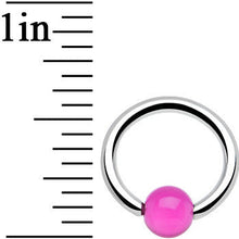 将图片加载到图库查看器，14G MAGENTA MAGIC BCR Captive Ring
