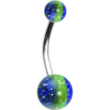 Load image into Gallery viewer, Caribbean Sea Acrylic Belly Button Ring
