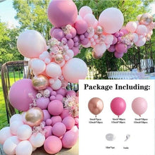 将图片加载到图库查看器，119 Pcs Peach Pink  Rose Gold Latex Balloons For Wedding Birthday Valentine's Day Party Decorations Office Parties Baby Showers Girl Birthday Party Ballon Decoration IN Modern Style
