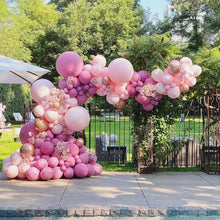 将图片加载到图库查看器，119 Pcs Peach Pink  Rose Gold Latex Balloons For Wedding Birthday Valentine's Day Party Decorations Office Parties Baby Showers Girl Birthday Party Ballon Decoration IN Modern Style
