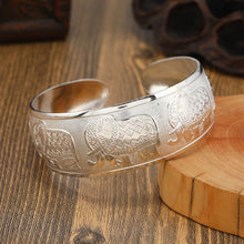 Load image into Gallery viewer, Big Elegant Luxury Amazing Classic Fashion Flower Metal Tibetan Indian Silver Vintage Retro Fashion Cuff Bracelet Bangle For Woman With Details of Animals
