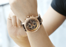 Load image into Gallery viewer, Men's  Sports Waterproof Watch With Chronometers And Leather Belt Multifunction Wristwatch Unique Design Perfect Gift
