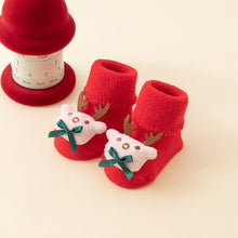 将图片加载到图库查看器，Baby Socks Christmas Newborn For Baby Boys/Girls Christmas Floor Socks Anti-Slip Baby Step Socks For Baby Kids
