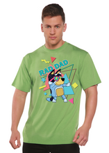 Load image into Gallery viewer, Rad Dad Bluey Men's Bamboo Short Sleeve Graphic T-Shirt
