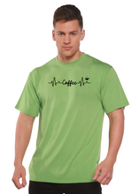 将图片加载到图库查看器，Heartbeat Coffee Unisex Bamboo/Cotton Graphic T-Shirt
