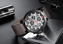 将图片加载到图库查看器，Men's Casual Waterproof Watch With Chronometers And Fluorescent Hands Excellent Design Perfect Gift
