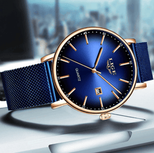 Load image into Gallery viewer, Men's Elegant  Watch With Stainless Steel Straps And Special Date Display Excellent Look Unique Design Perfect Gift
