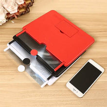 Load image into Gallery viewer, 12 inch 3D Mobile Phone Screen Magnifier HD Video Amplifier with Foldable Holder
