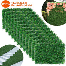 将图片加载到图库查看器，12-Piece: Artificial Boxwood Plant Grass
