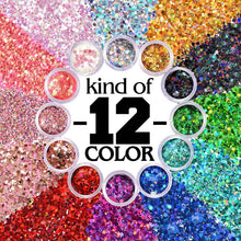 将图片加载到图库查看器，12-Piece: Holographic Chunky Glitters
