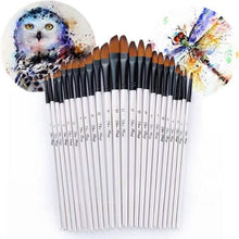 Load image into Gallery viewer, 12-Piece Set: Artist Watercolor Painting Brushes

