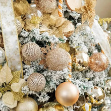 Load image into Gallery viewer, 12-Piece Set:  Large Sparkling Glittering Sequins Foam Ball Ornaments
