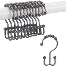 将图片加载到图库查看器，12-Piece Set: Titanker Shower Curtain Hooks Rings
