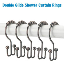 将图片加载到图库查看器，12-Piece Set: Titanker Shower Curtain Hooks Rings
