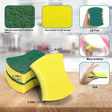 将图片加载到图库查看器，12-Piece: Ultra-Fine Microfiber Kitchen Cleaning Sponge
