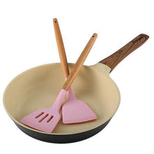 将图片加载到图库查看器，12-Piece: Wood Handle Silicone Kitchenware
