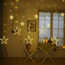 Load image into Gallery viewer, 12 Stars 138 LED Curtain String Lights
