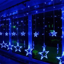 Load image into Gallery viewer, 12 Stars 138 LED Curtain String Lights
