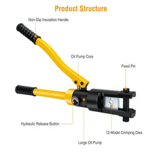 将图片加载到图库查看器，12 Ton Hydraulic Wire Crimper
