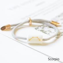 Load image into Gallery viewer, 12 Zodiac Bracelet Charm Jewelry Adjustable Braided Rope Couple Bracelets Handmade Navy String Bracelet With Metal Knot Men Women Braided Bracelets Gifts
