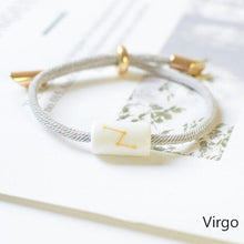 Load image into Gallery viewer, 12 Zodiac Bracelet Charm Jewelry Adjustable Braided Rope Couple Bracelets Handmade Navy String Bracelet With Metal Knot Men Women Braided Bracelets Gifts
