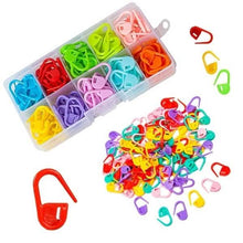 Load image into Gallery viewer, 120-Pack: Mix Color Plastic Knitting Tools Locking Stitch Markers Crochet
