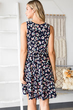 Load image into Gallery viewer, Full Size Leopard V-Neck Ruffled Tank Dress – Leopard Tank Dress, V-Neck Ruffled Dress, Animal Print Dress, Leopard Print Dress, Ruffled Tank Dress, Bold V-Neck Dress, Casual &amp; Formal Dress
