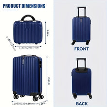 Load image into Gallery viewer, 2-Piece Spinner Luggage Set – 20” Carry-On &amp; 14” Crossbody Handbag
