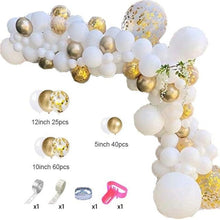 将图片加载到图库查看器，129Pcs Purple And Gold Balloons For Happy Birthday Foil Balloons Banner Circle Dots Garland Birthday Party Decorations Birtdhay Ballons Decoration
