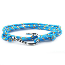 将图片加载到图库查看器，Fashion Hot Multilayer Rope Bracelet hope Anchor Sailor Anchor Bracelets  For Men and  Women Best Gift Hook Bracelet
