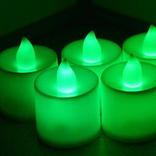 Load image into Gallery viewer, 12Pcs Electronic LED Tea Light Candles  Flickering Bulb Battery Operated Flameless LED Tea Light for Seasonal &amp; Festival Celebration Electric Fake Candle Realistic Battery-Powered Flameless Candles for Home Bedroom Party Wedding Festival Decor
